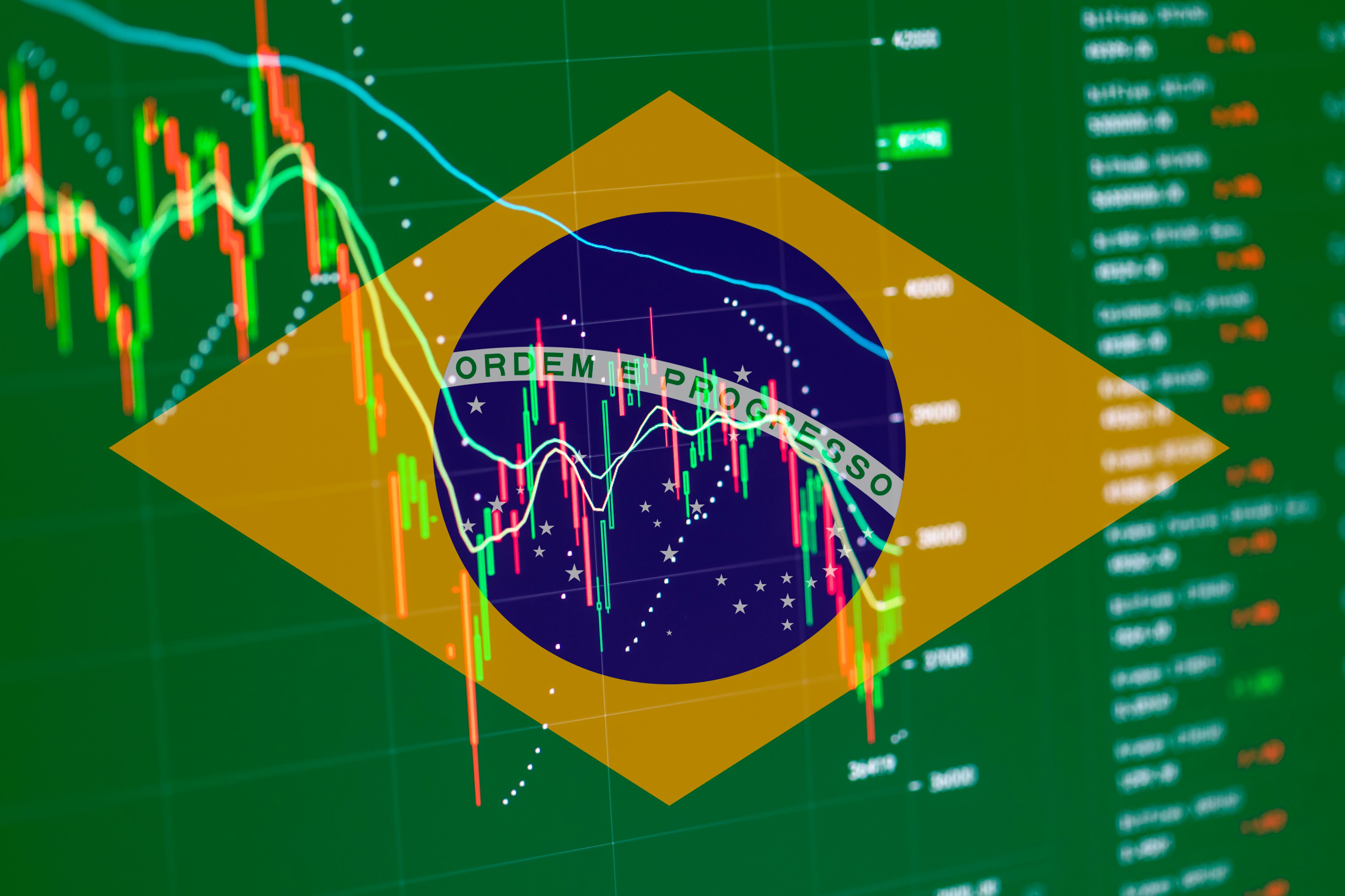 Referencia de bolsa de valores de Brasil. Foto: Getty Images. 