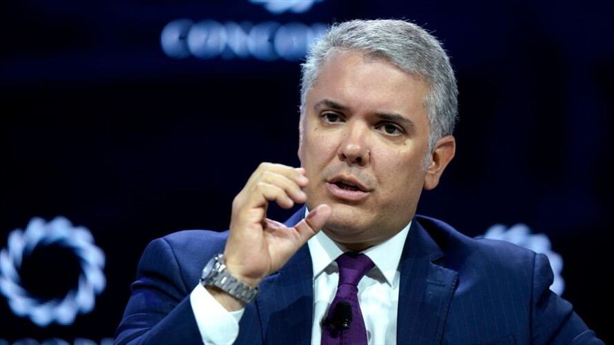 El jefe de estado, Iván Duque. Foto: Getty /  Leigh Vogel