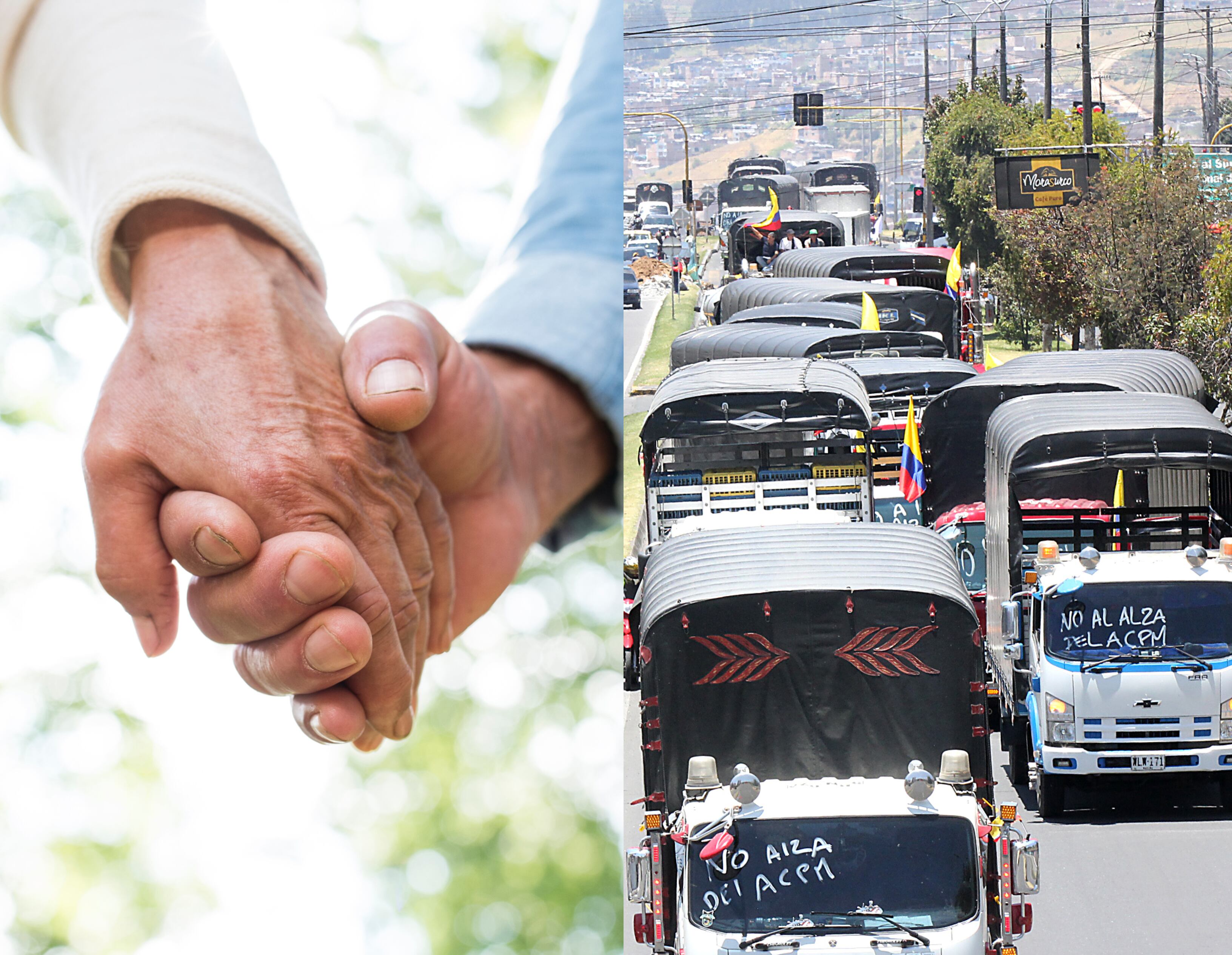 “Queremos llegar a casa”: pareja de adultos mayores atrapada en bloqueo del paro camionero