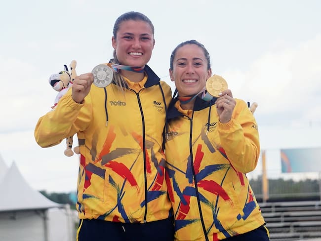 Gabriela Bolle y Mariana Pajón. Foto: Comité Olímpico Colombiano