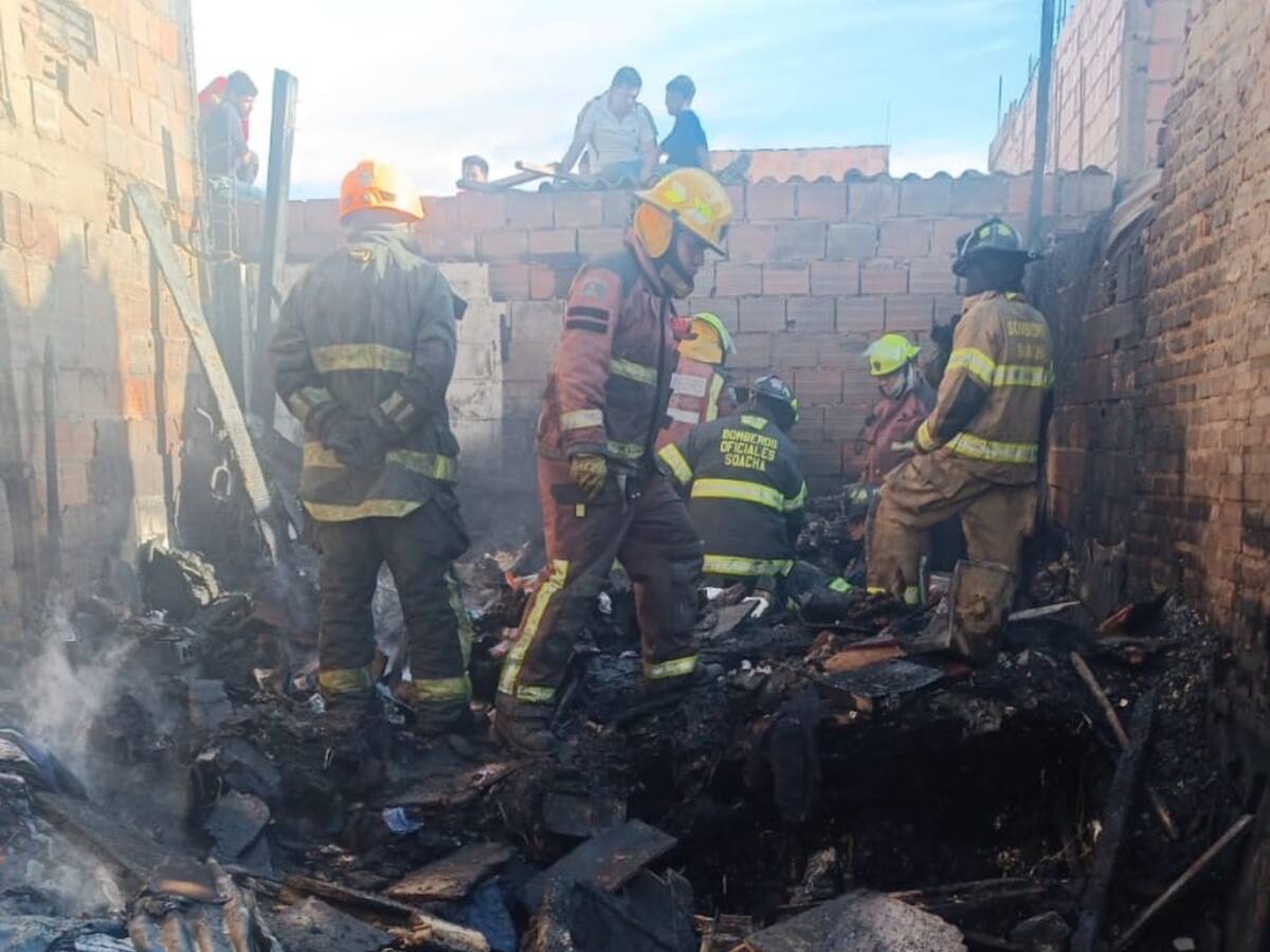 Dos menores de edad murieron en un incendio en el municipio de Soacha, Cundinamarca