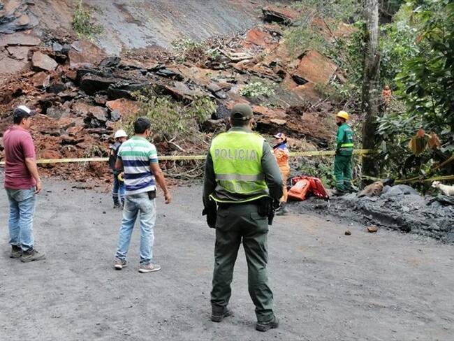 En el lugar se movilizaron integrantes de Defensa Civil, Cruz Roja, Bomberos y Policía. Foto: Gestión del Riesgo Boyacá
