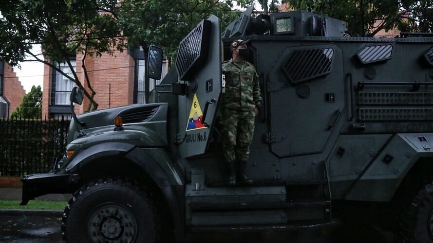 Ejército desmiente llegada de vehículos artillados a la ciudad de Cali / imagen de referencia. Foto: Colprensa