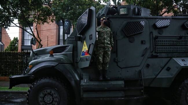 Ejército desmiente llegada de vehículos artillados a la ciudad de Cali / imagen de referencia. Foto: Colprensa