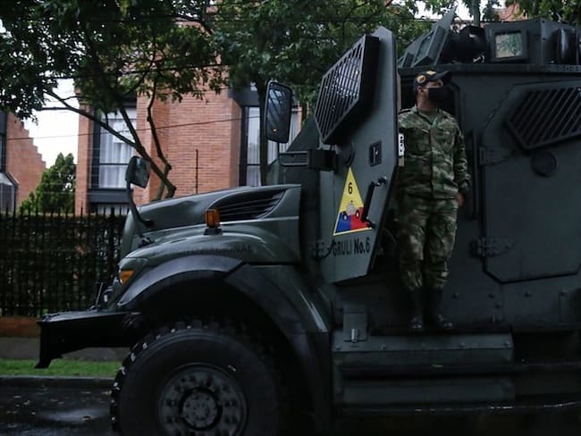 Ejército desmiente llegada de vehículos artillados a la ciudad de Cali / imagen de referencia. Foto: Colprensa