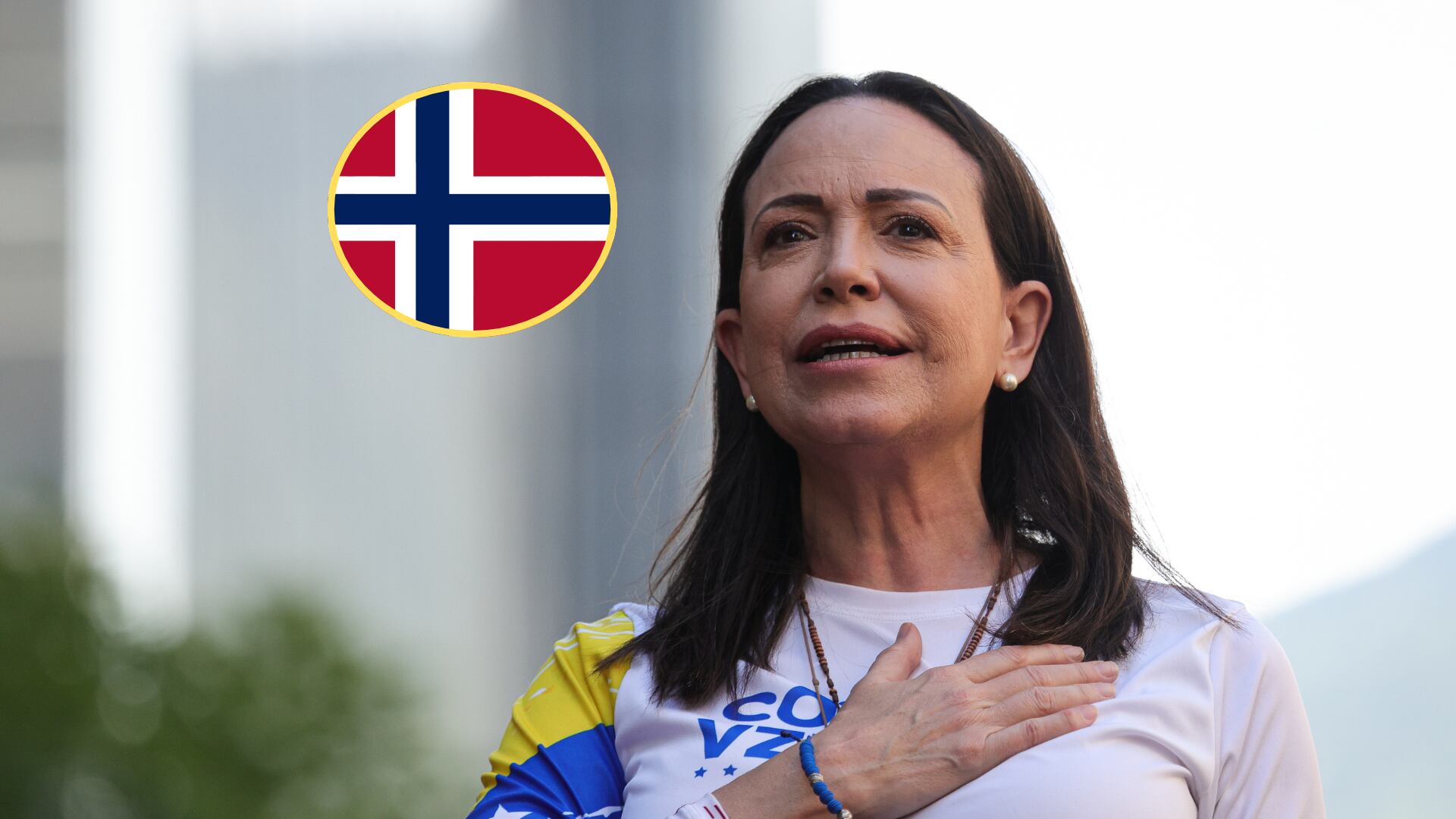 Maria Corina Machado. Foto:  Jesus Vargas/Getty ImagesNoruega. Foto: Getty Images.