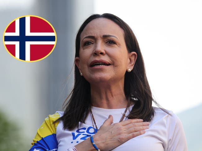 Maria Corina Machado. Foto: Jesus Vargas/Getty ImagesNoruega. Foto: Getty Images.