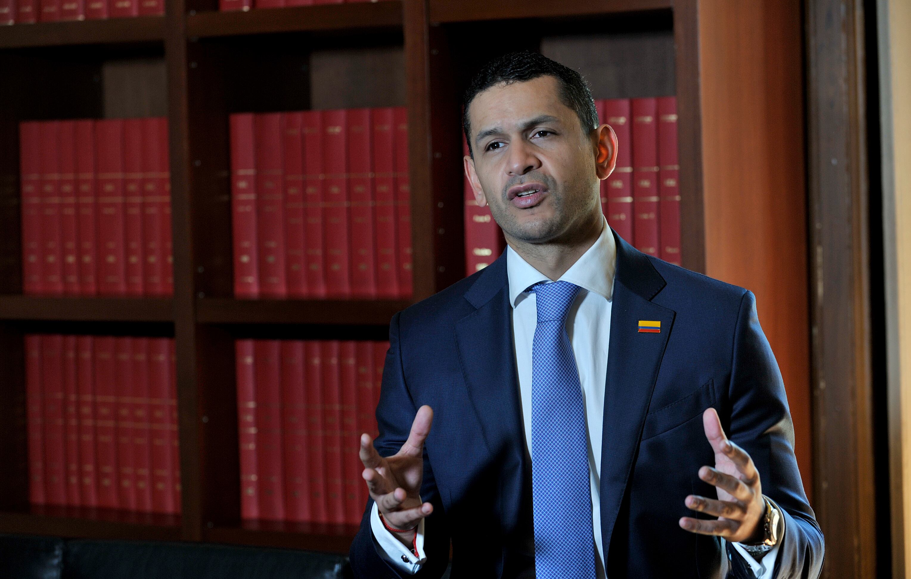Bogotá, 18 de enero de 2021. Posesión del Ministro del Interior Daniel Palacios Martínez. Colprensa: (Cortesía Ministerio del Interior)