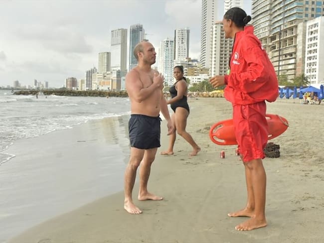 Por falta de contrato con salvavidas, concejal pide que se cierren las playas de Cartagena. Foto: Prensa Salvavidas