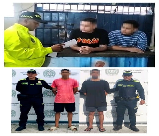 Desarticulada banda criminal vinculada a hurtos bancarios en Santa Marta/ Policía Metropolitana de Santa Marta.