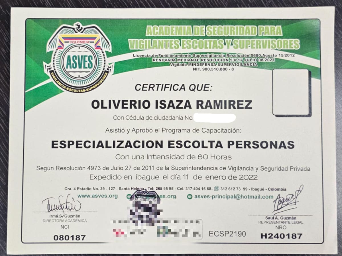 Empresas de vigilancia y seguridad privada estaban al servicio de alias ‘Terror’, según la Policía