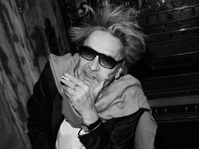 BERLIN, GERMANY - OCTOBER 29: (EDITORS NOTE: Image has been converted to black and white.) Actor Helmut Berger attends the 10th anniversary celebration of the Zoo Magazine at Naturkundemuseum on October 29, 2014 in Berlin, Germany. (Photo by Target Presse Agentur Gmbh/Getty Images)