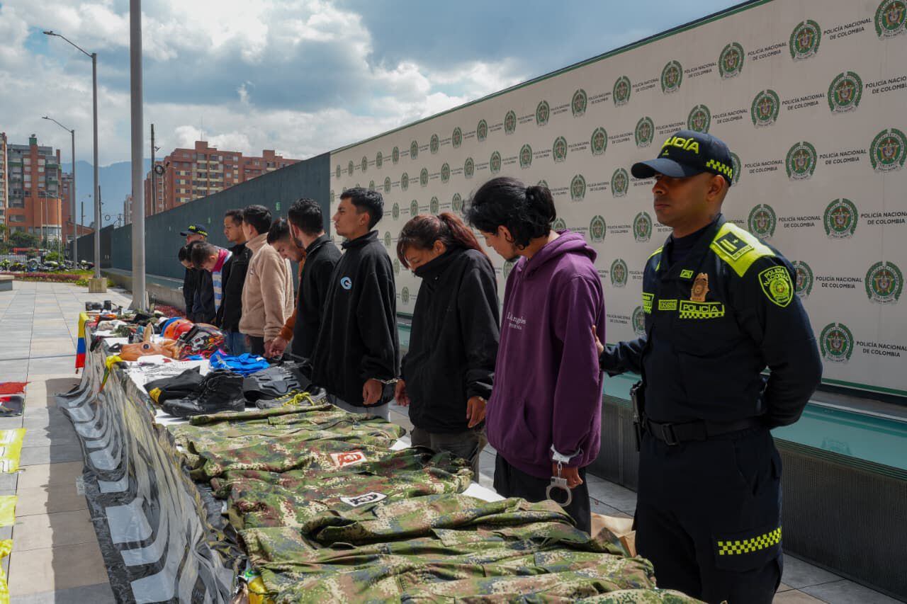 Banda 'PPP'. Foto: Policía de Bogotá