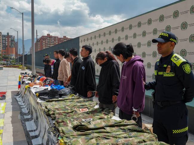 Banda 'PPP'. Foto: Policía de Bogotá