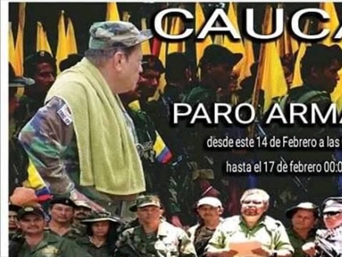 Investigan panfleto que anuncia paro armado en Cauca