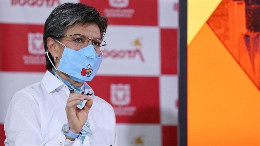 La alcaldesa Claudia López se refirió a la polémica que han generado sus declaraciones con respecto a la deportación de ciudadanos venezolanos involucrados en delitos. Foto: Colprensa / CAMILA DÍAZ