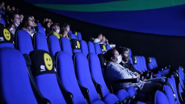 Reapertura de los cines en el país. Foto: Colprensa