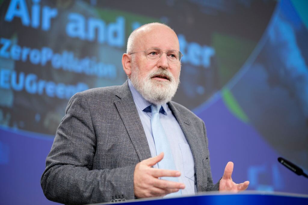 Vicepresidente ejecutivo de la Comisión Europea para el Pacto Verde, Frans Timmermans (Photo by Thierry Monasse/Getty Images)