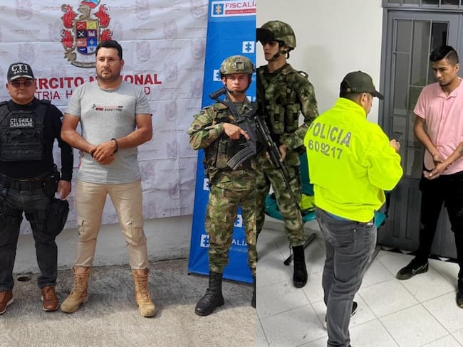 Captura de cabecillas del Clan del Golfo en Casanare y Meta. Fotos: Ejército Nacional