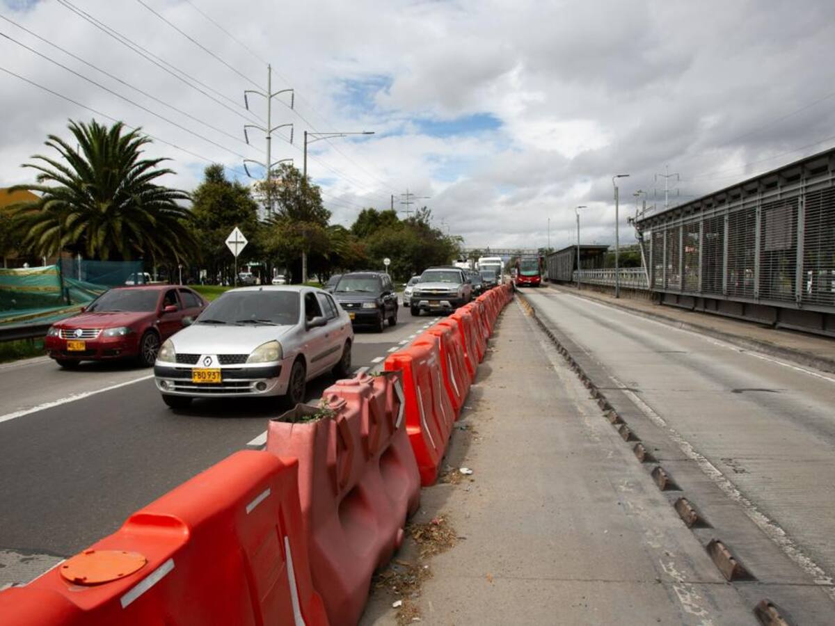 Comenzaron obras para eliminar maletines de plástico en Autopista Norte de Bogotá