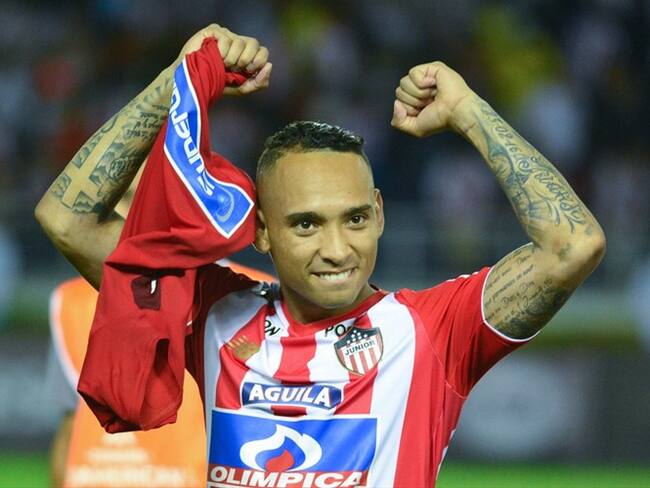 Jarlan Barrera se burló de la eliminación del Junior ante América . Foto: Gabriel Aponte/Getty Images