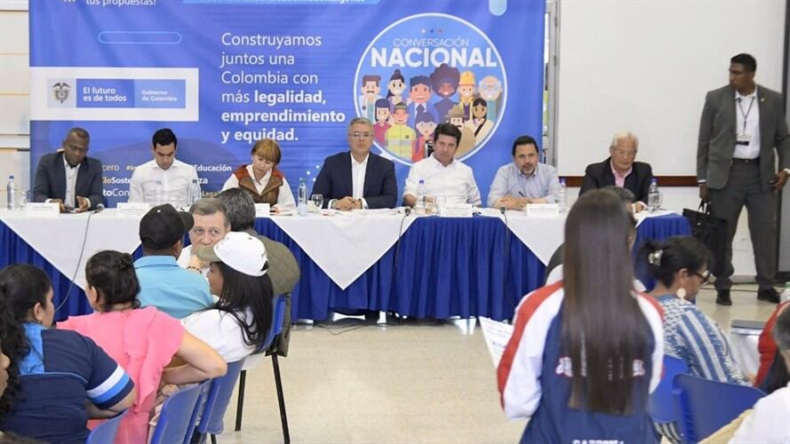Eln, disidencias, inversión y explosión en Rosas, los temas que abordó Duque en Popayán . Foto: Presidencia