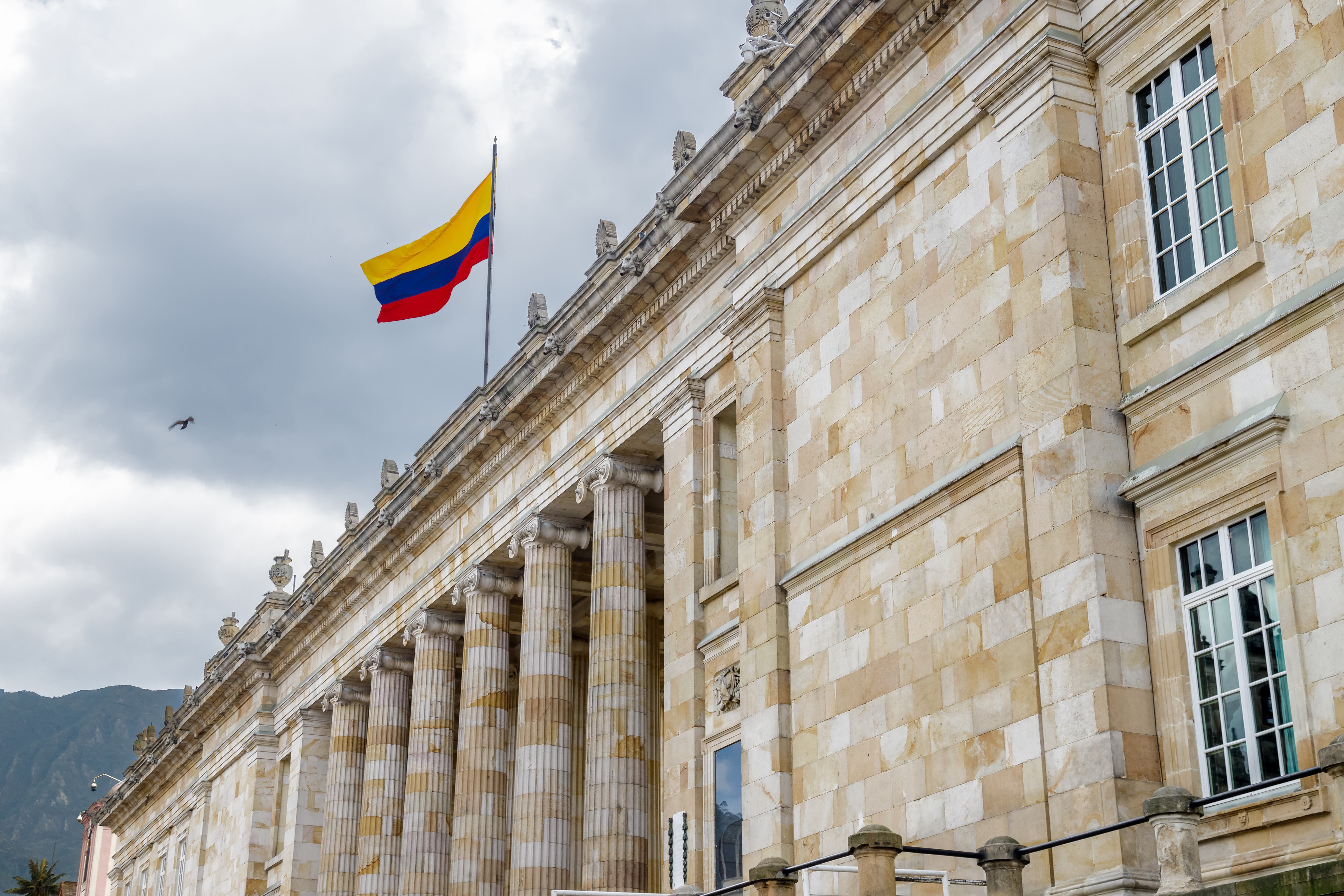 Capitolio Nacional en Bogotá. Foto vía Getty Images