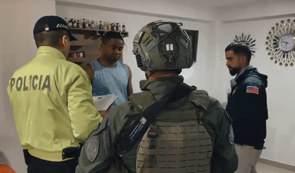 Autoridades capturaron a extraditable y presunto aliado del ‘Tren de Aragua’ y ‘La inmaculada’. Foto: Suministrada.