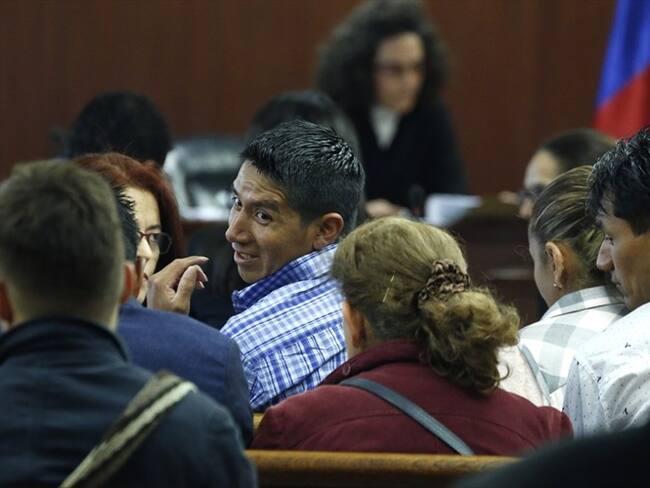 Se llevó a cabo el juicio de condena contra Rafel Uribe Noguera por el asesinato de Yuliana Samboní. En la foto: Juvencio Samboni, padre de Yuliana Samboni. Foto: Colprensa.