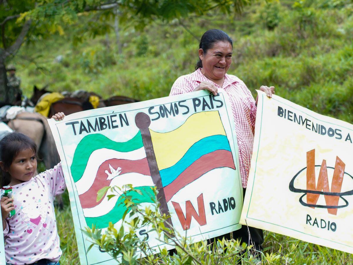 En fotos: así se vivió el camino y la llegada de Soluciones W a Labranzagrande