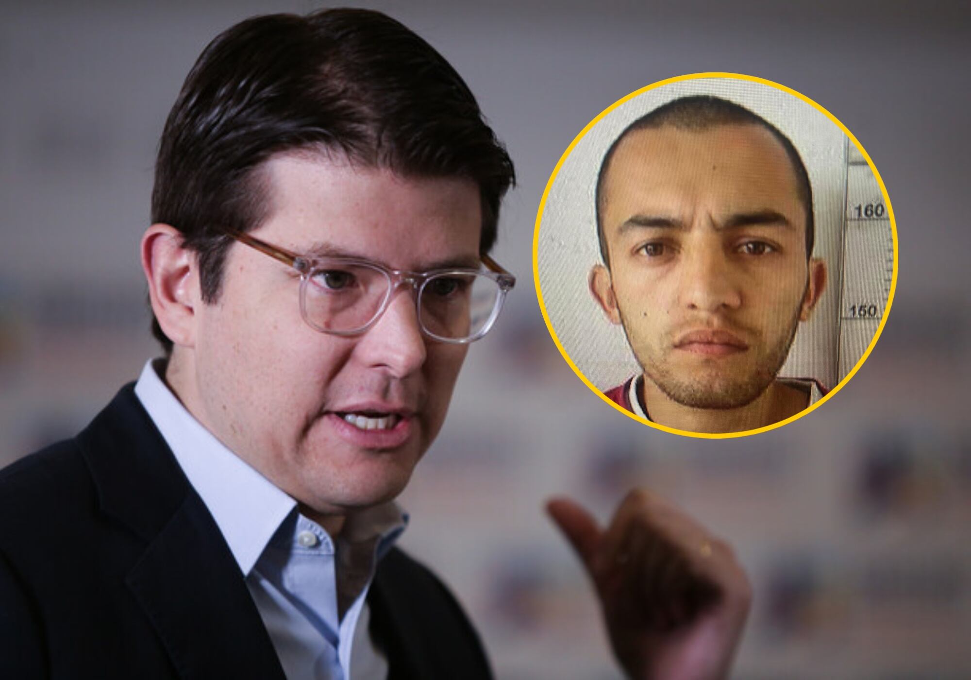 Miguel Uribe y alias 'El Hermano'. (Colprensa - Cristian Bayona) / Suministrada