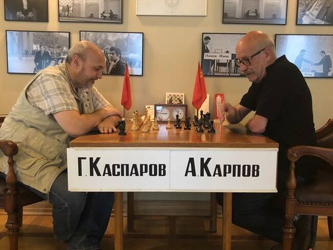 La mesa donde jugaron Kasparov y Karpov durante 30 horas por campeonato de Ajedrez