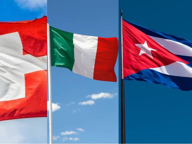 Suiza, Italia y Cuba. Foto: Getty Images