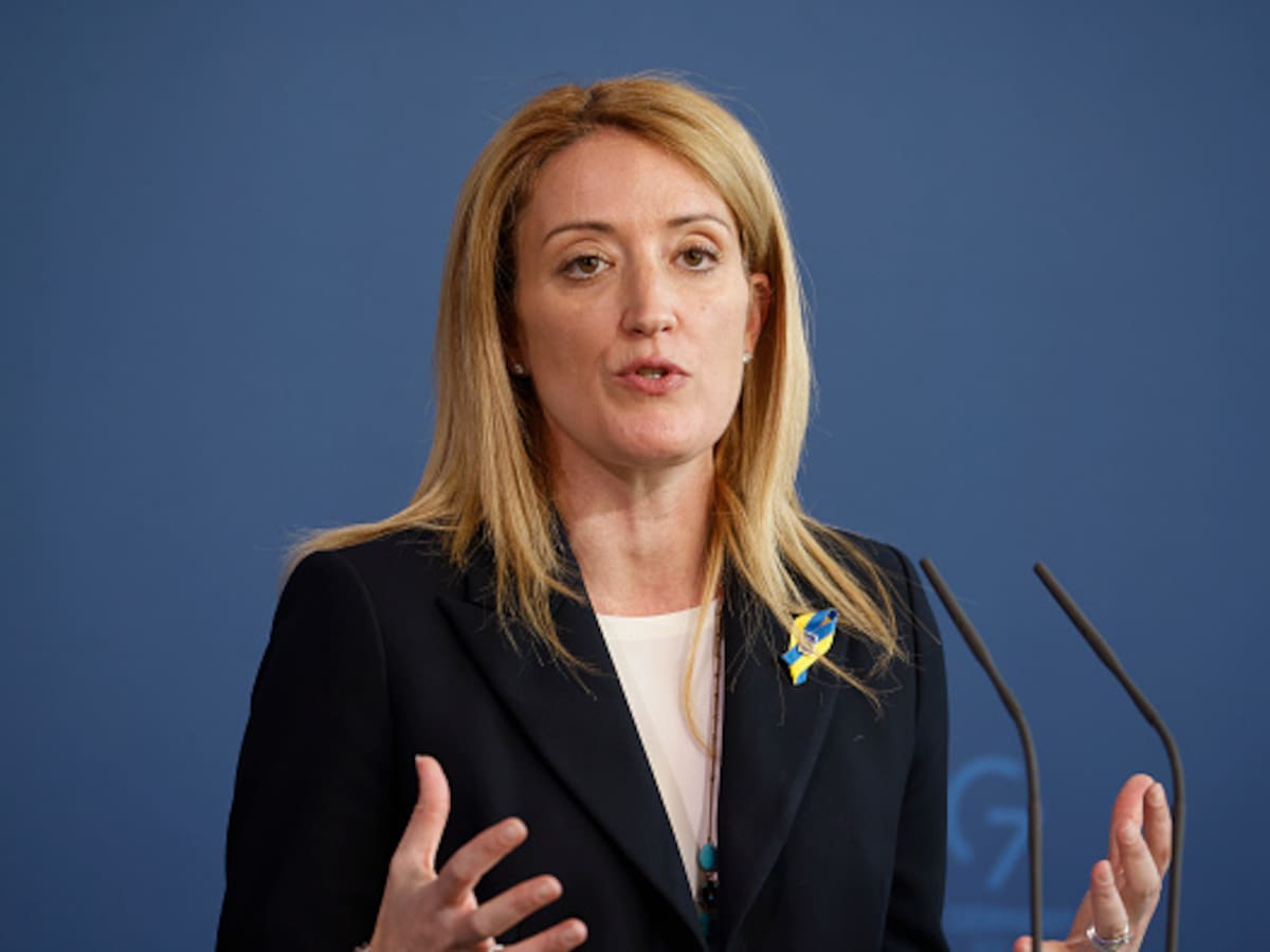 La presidenta del Parlamento Europeo anunció que viajó a Kiev
