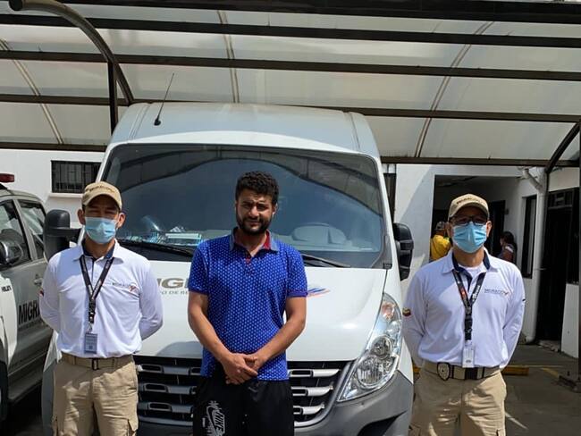 Capturan a ciudadano egipcio buscado por homicidio. Foto: Migración Colombia