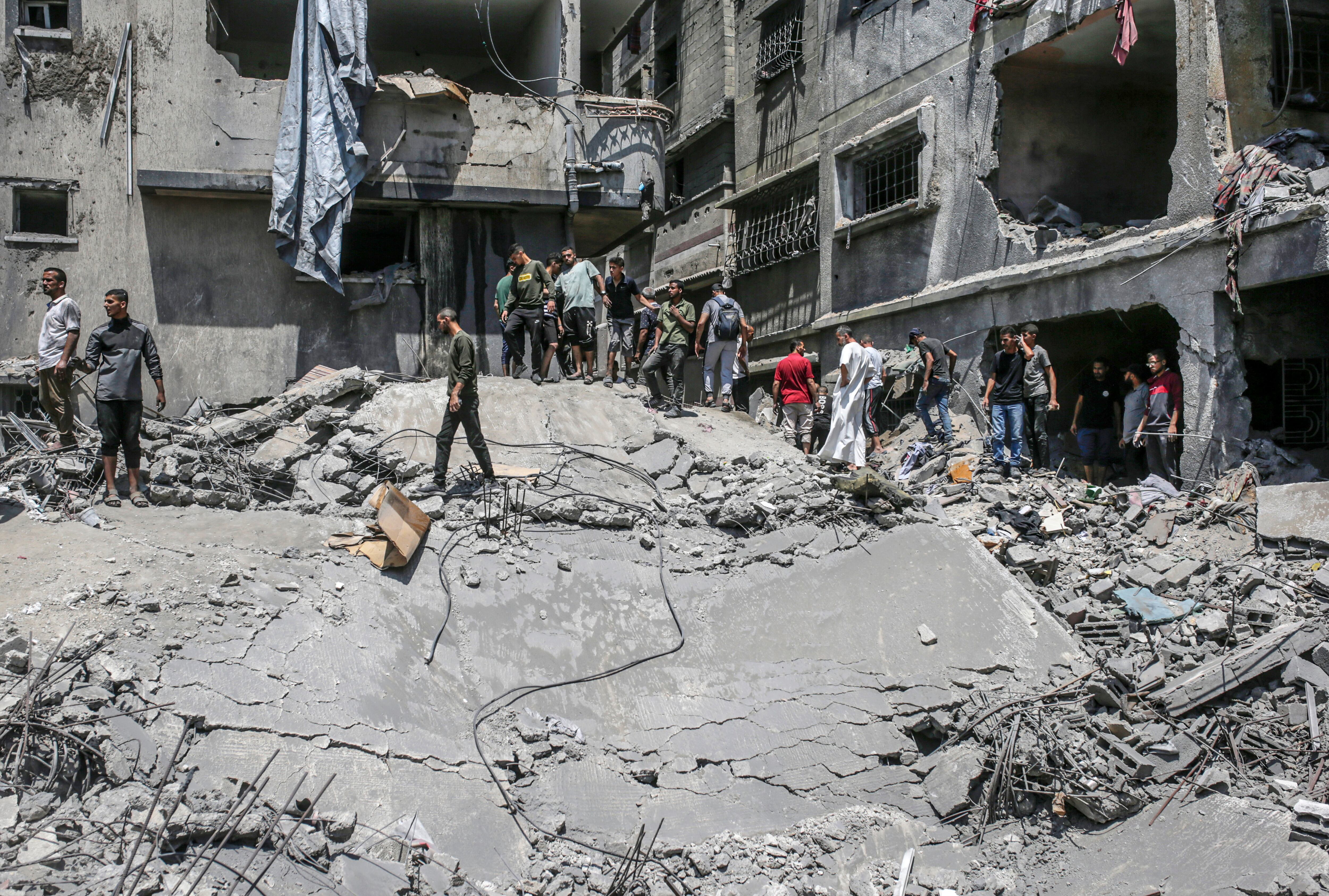 Ocho palestinos muertos por disparos del ejército israelí en Rafah. EFE/EPA/MOHAMMED SABER