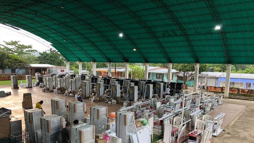 Con unidades de negocio apoyan a 81 familias desplazadas en El Tarra, Norte de Santander. Foto: Cortesía