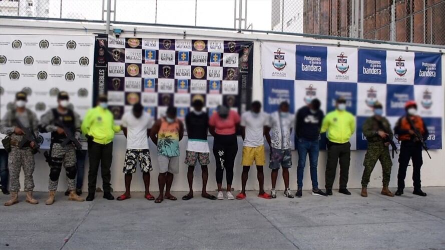 Capturan a la banda 'Los Insulares'. Foto: Cortesía Antonio Anchila