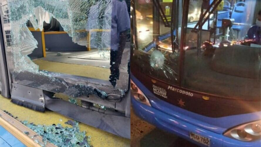 En las últimas dos semanas fueron vandalizados 33 buses del MIO. Foto: Cortesía