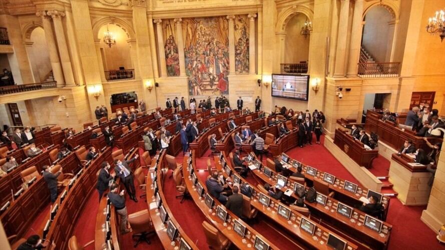 Foto en plenaria de la Cámara de representantes. Foto: Colprensa/Cámara de Representantes