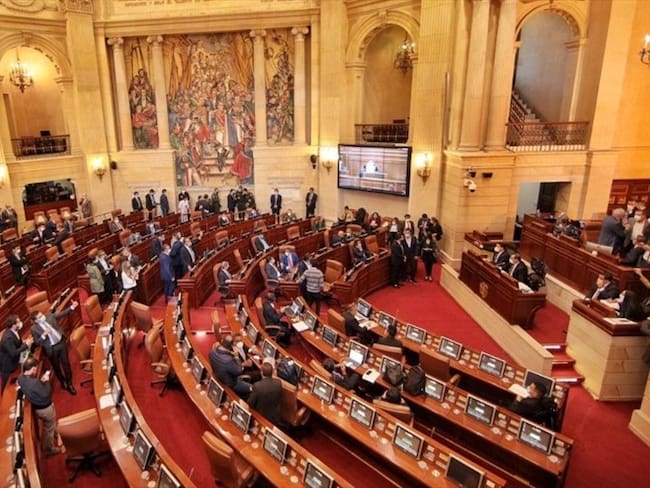 Foto en plenaria de la Cámara de representantes. Foto: Colprensa/Cámara de Representantes