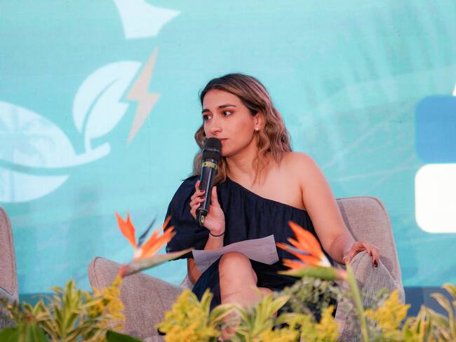 Laura Sarabia en su participación en el panel: “Una alianza por la Energía y el Caribe. Para la directora del DAPRE el principal desafío de la alianza es reconocer el potencial energético del país. I Foto: Caracol Radio