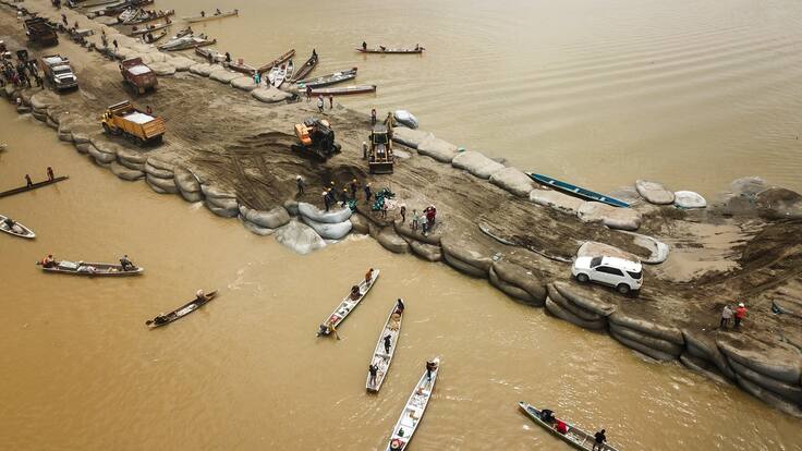 La maquinaria amarilla de Gestión del Riesgo que no aparece en La Mojana