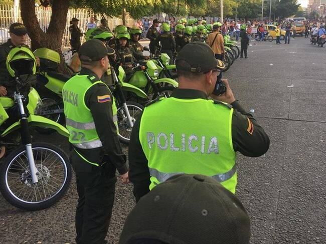 Dos policías heridos tras enfrentamientos en Cúcuta. Foto: Richard Quiñonez