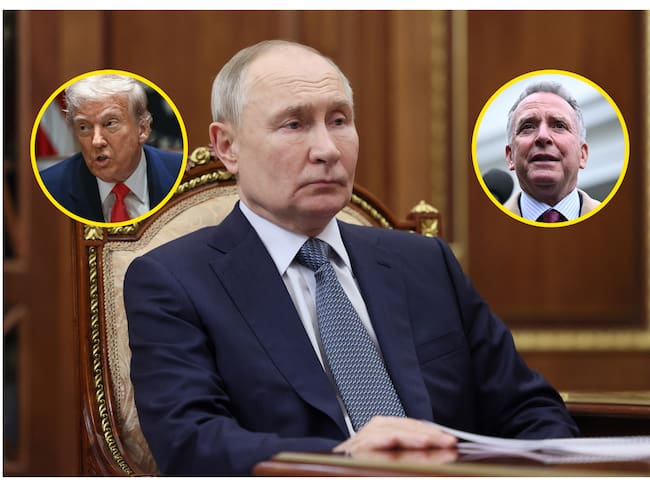 Putín, Trump y Witkoff. Foto: VYACHESLAV PROKOFYEV/POOL/AFP via Getty Images.