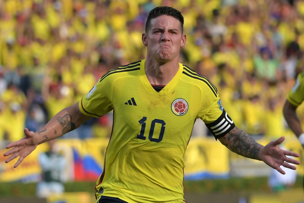 James Rodríguez. (Photo by RAUL ARBOLEDA/AFP via Getty Images)