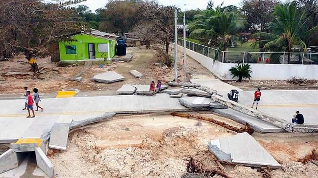 Zonas afectadas por huracán Iota. Foto: Getty Images
