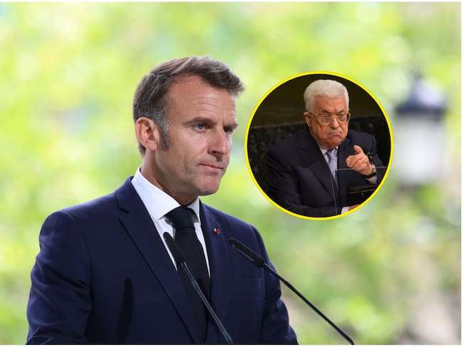 Macron y Abás se reúnen este martes en París para tratar implementación de alto fuego en Gaza. Foto: Getty Images.