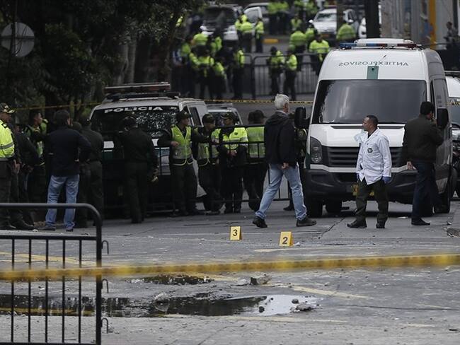 Tras la explosión en el sector La Macarena falleció el policía John Herrera . Foto: Colprensa