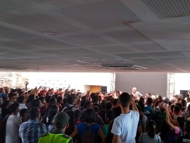“La universidad no tiene ninguna banderita política”: Líder de estudiantes de Uniatlántico. Foto: Efraín Hernández Serrano